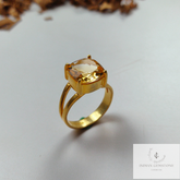Natural Citrine Ring, 925 Sterling Silver Ring, Gemstone Ring, Band Ring, Handmade Ring, Boho Ring, Love Ring, Meditation Ring, Gift For Her